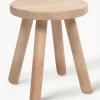 Taburete infantil de madera de caucho Dilcia
