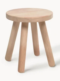 Taburete infantil de madera de caucho Dilcia