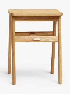 Taburete plegable de madera de roble Angle