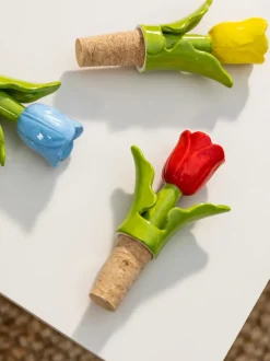 Tapón de botella pintado a mano Tulip