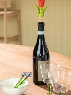 Tapón de botella pintado a mano Tulip