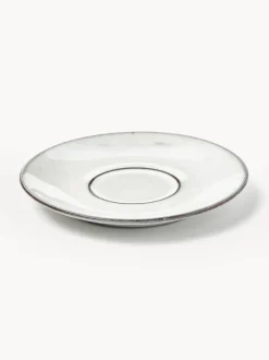 Taza artesanal con platito Nordic Sand