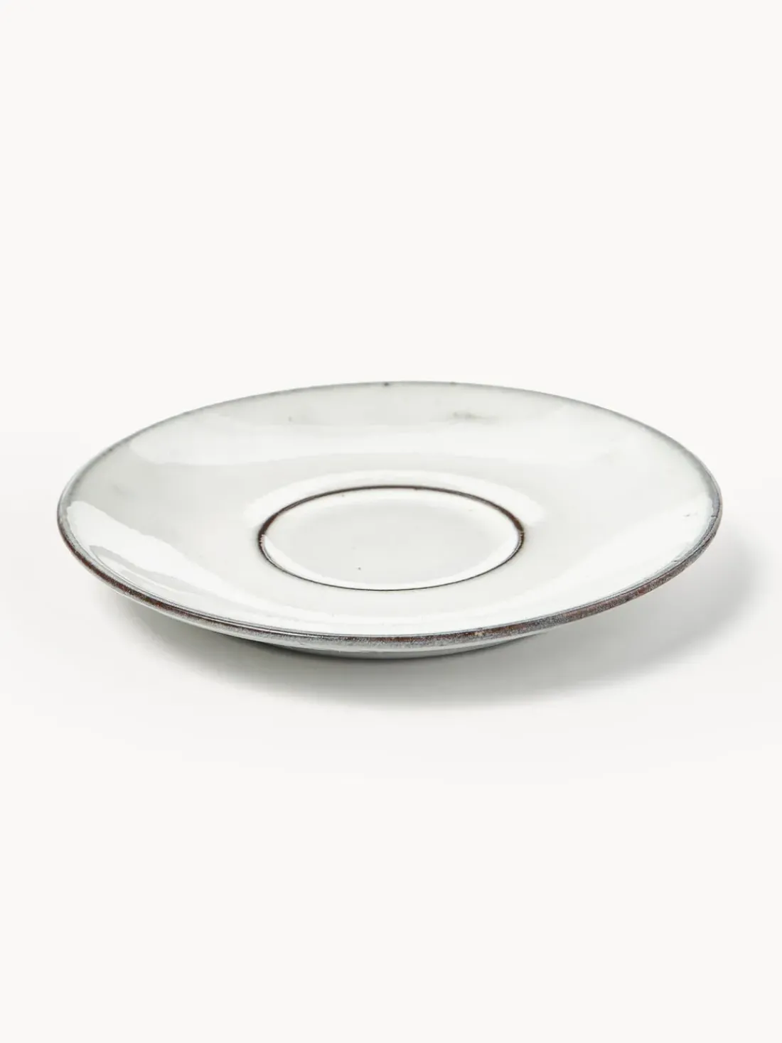 Taza artesanal con platito Nordic Sand