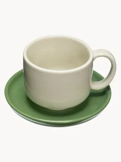 Taza artesanal con platitos Amare
