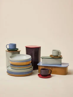 Taza artesanal con platitos Amare