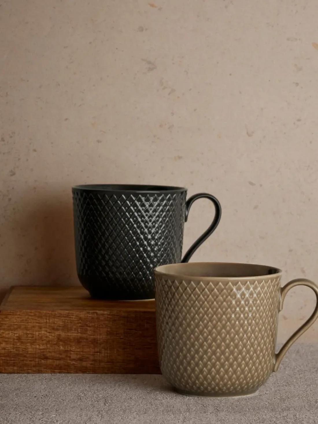 Taza con asa Rhombe Earth, 39 cl