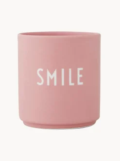 Taza con frase de diseño Favourite SMILE
