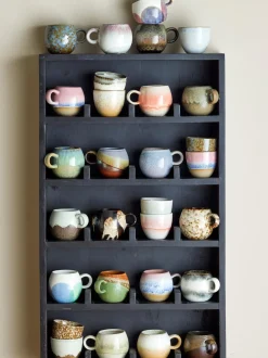 Taza de café artesanal con esmalte Paula