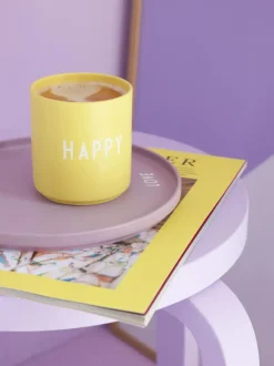 Taza de diseño con letras Favourite HAPPY