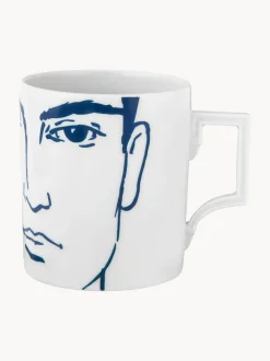 Taza de porcelana artesanal Adam
