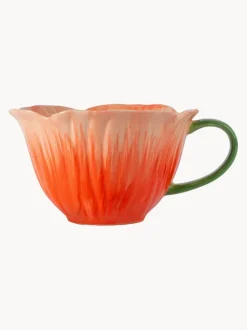 Taza de té pintada a mano Amapola