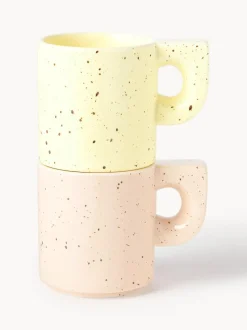 Tazas artesanales de porcelana Aiko, 2 uds.