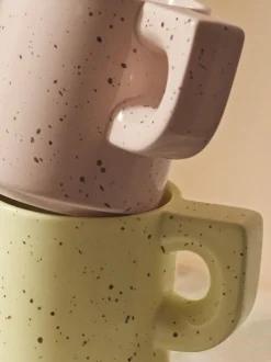 Tazas artesanales de porcelana Aiko, 2 uds.