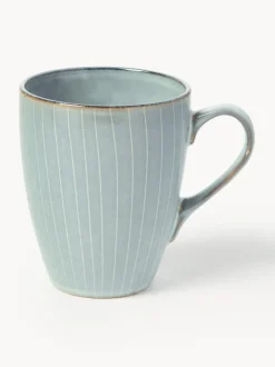 Tazas artesanales Nordic Sea, 400 ml, 6 uds.