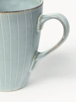 Tazas artesanales Nordic Sea, 400 ml, 6 uds.
