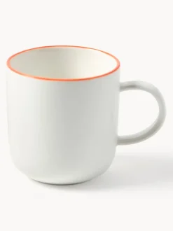 Tazas con platitos de porcelana Facile, 2 uds.