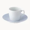 Tazas con platitos de porcelana artesanales Cosmopolitan, 2 uds.