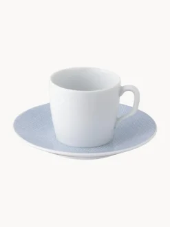 Tazas con platitos de porcelana artesanales Cosmopolitan, 2 uds.