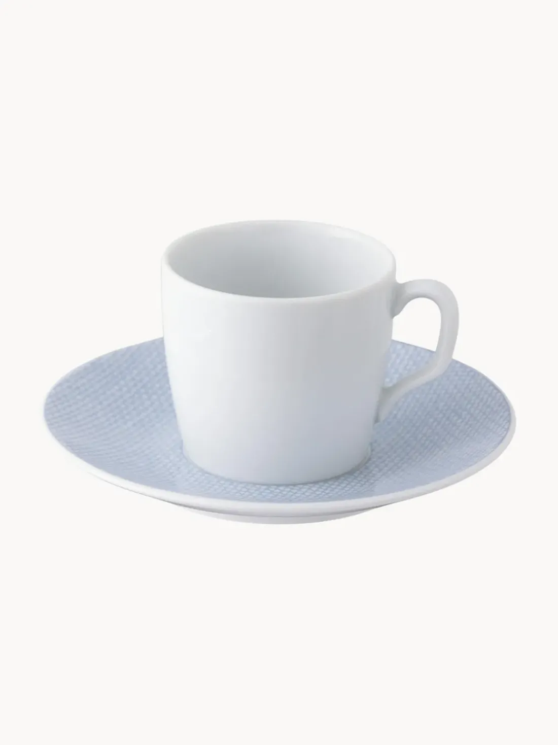 Tazas con platitos de porcelana artesanales Cosmopolitan, 2 uds.