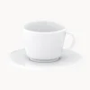Tazas con platitos de porcelana artesanales Vitruv, 2 uds.
