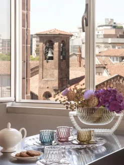Tazas de café con platitos con relieves Jellies, 4 uds.