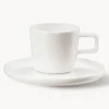 Tazas de café con platitos de porcelana Oco, 6 uds.