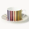 Tazas de café con platitos Fine Bone China Jenkins, 6 uds.