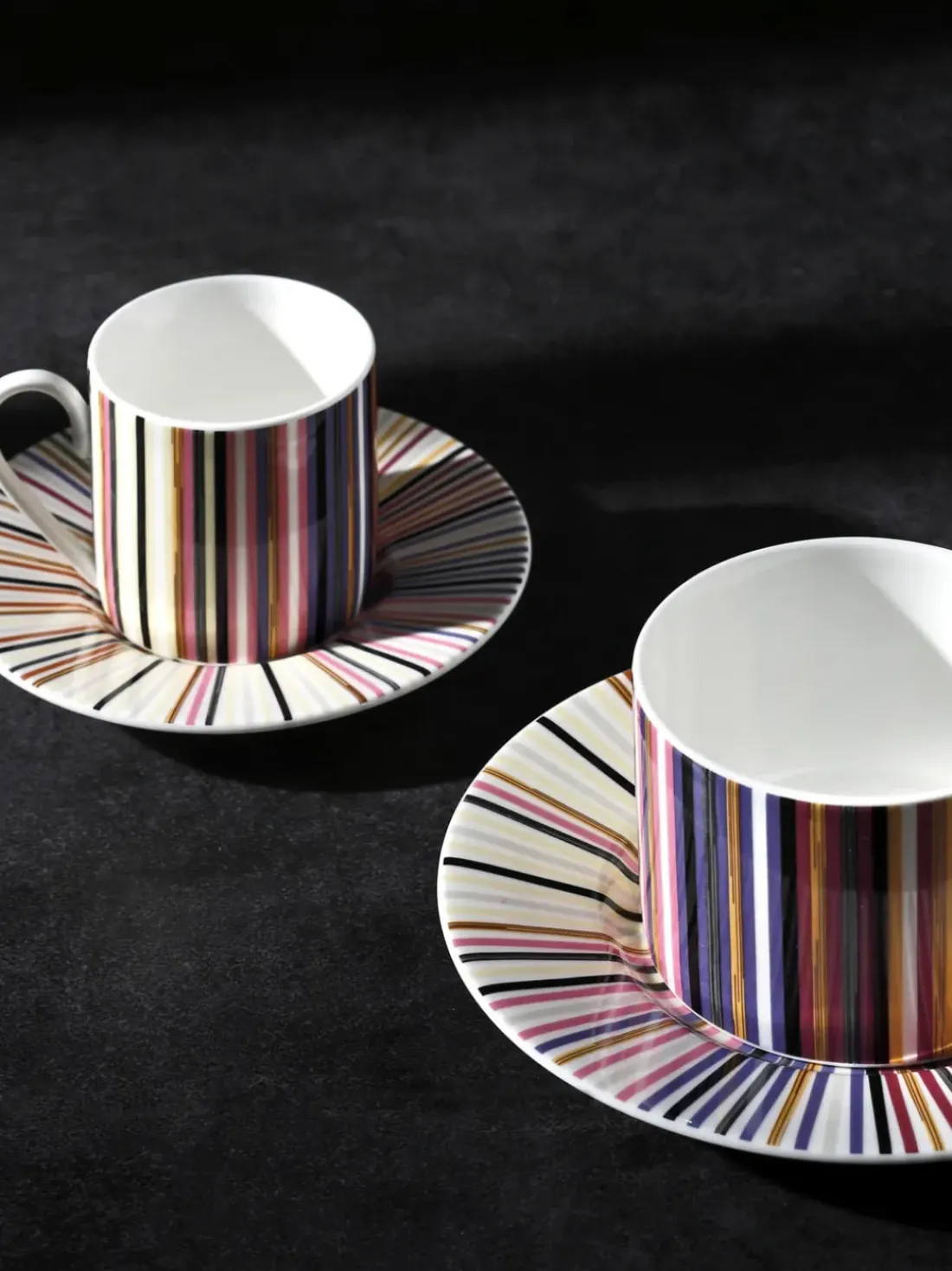 Tazas de café con platitos Fine Bone China Jenkins, 6 uds.