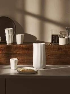 Tazas de café de porcelana con forma orgánica Joana, 4 uds.