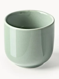 Tazas de café espresso con platitos de porcelana Nessa, 4 uds.