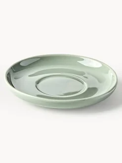 Tazas de café espresso con platitos de porcelana Nessa, 4 uds.