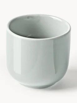 Tazas de café espresso con platitos de porcelana Nessa, 4 uds.