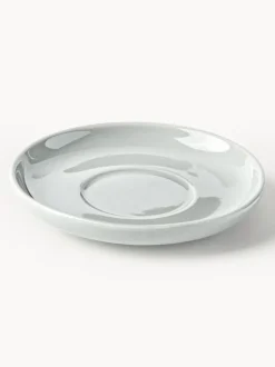 Tazas de café espresso con platitos de porcelana Nessa, 4 uds.