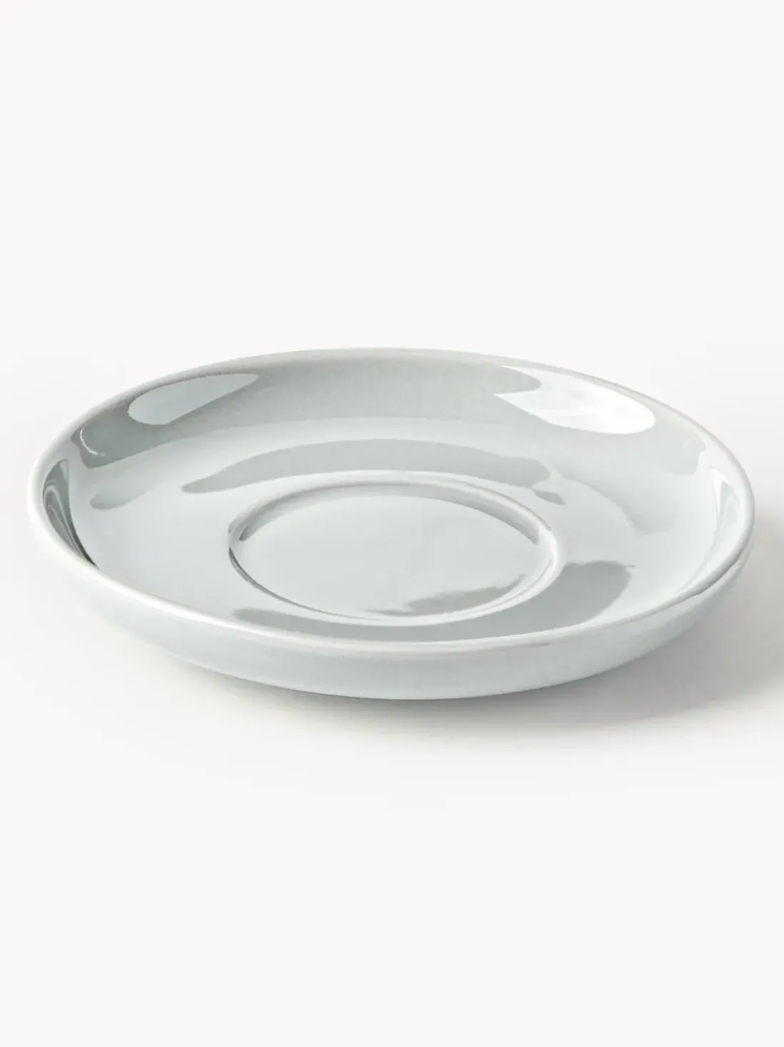 Tazas de café espresso con platitos de porcelana Nessa, 4 uds.