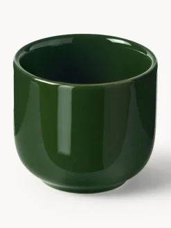 Tazas de café espresso de porcelana con platitos Nessa, 4 uds.