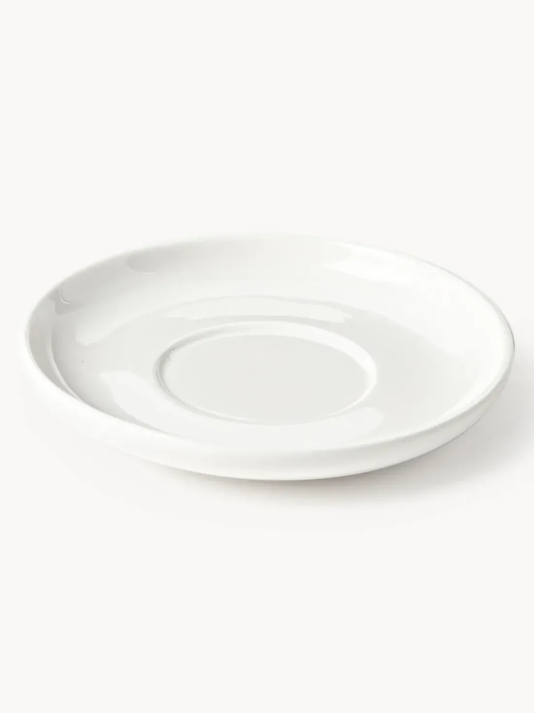 Tazas de café espresso de porcelana con platitos Nessa, 4 uds.