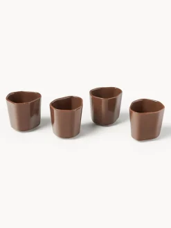 Tazas de café espresso de porcelana con forma orgánica Joana, 4 uds.