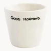 Tazas de café espresso pintadas a mano Good Morning, 6 uds.