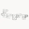 Tazas de espresso artesanales Deco' Clear, 6 uds.