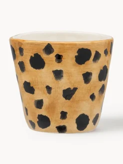 Tazas de espresso pintadas a mano Leopard, 2 uds.