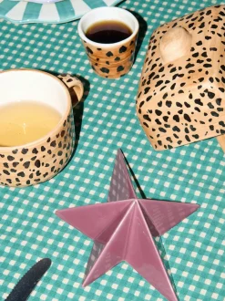 Tazas de espresso pintadas a mano Leopard, 2 uds.