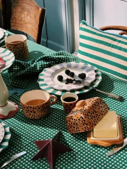 Tazas de espresso pintadas a mano Leopard, 2 uds.