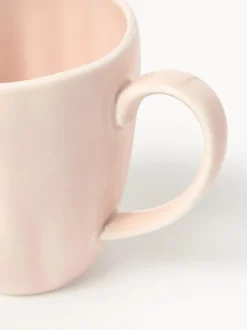Tazas de porcelana con relieves Sali, 4 uds.
