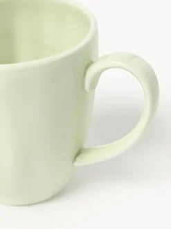 Tazas de porcelana con relieves Sali, 4 uds.