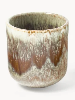 Tazas espresso artesanales con esmalte reactivo Danza, 4 uds.