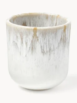 Tazas espresso artesanales con esmalte reactivo Danza, 4 uds.
