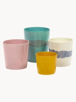 Tazas espresso con esmalte reactivo, 4 uds.