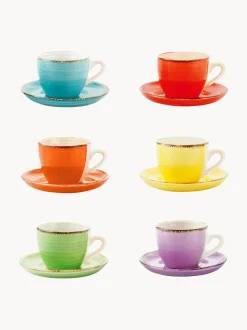 Tazas espresso con platito Baita, 6 uds.