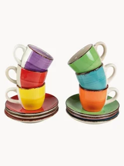 Tazas espresso con platito Baita, 6 uds.