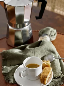 Tazas espresso con platito Fine Bone China Oco, 6 uds.